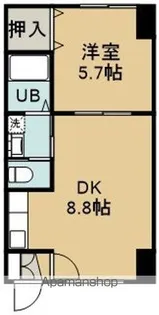 ピュアパレス乃木【3階】の間取り